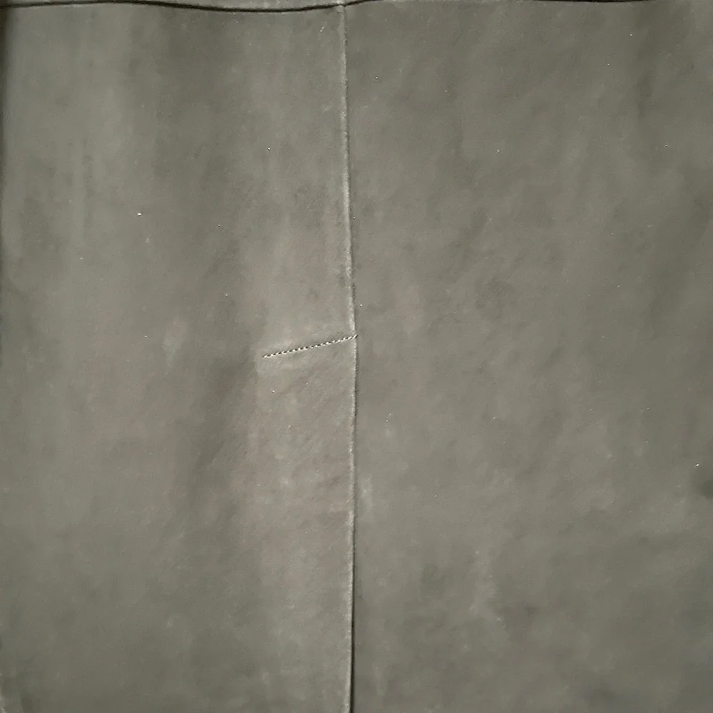 Gerard Darel Navy Gemma Suede Trench Coat with Mid-Thigh Length and Relaxed Fit - Picture 15 of 16